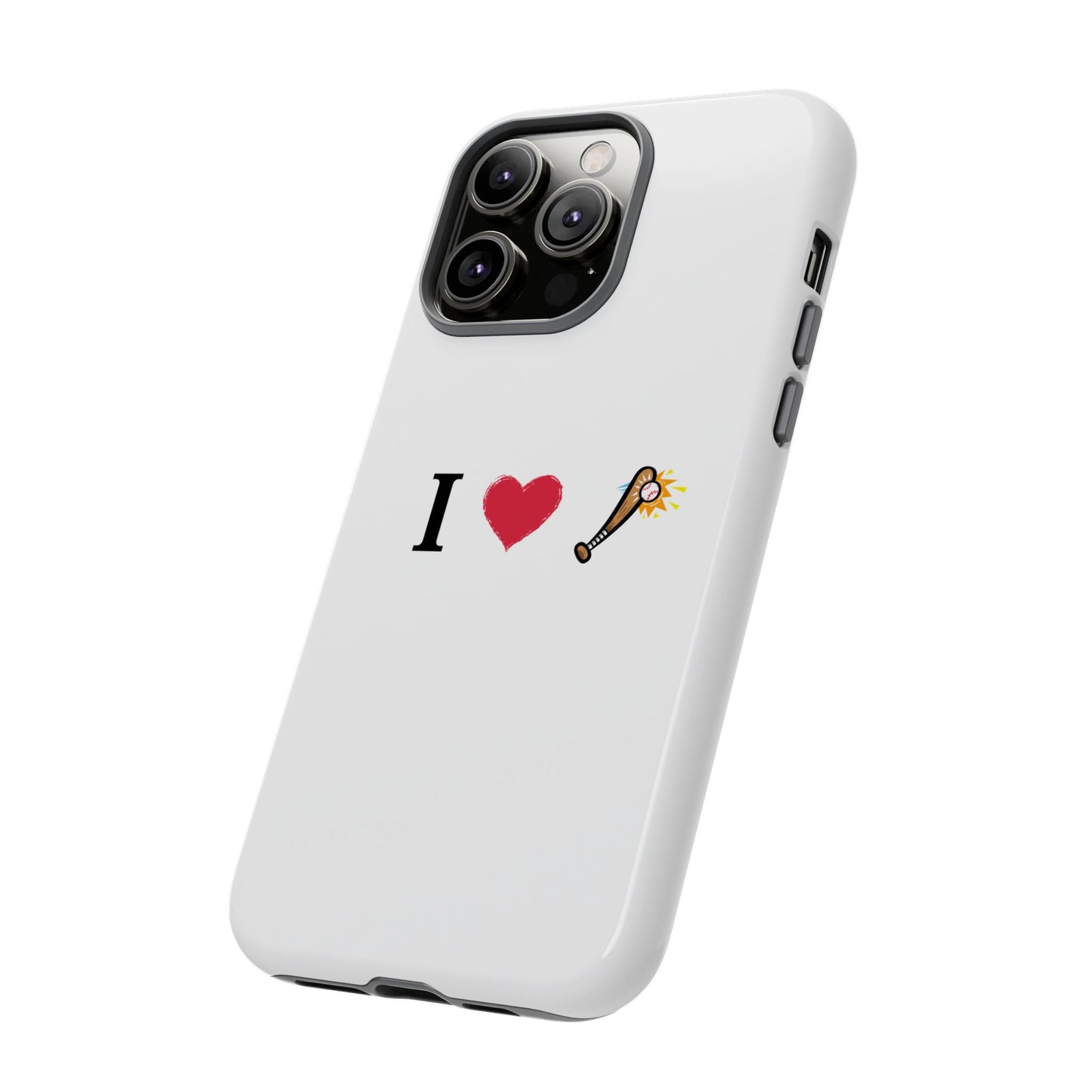 I Love Baseball Vibe Phone Case - Tough Cases for Sports Lovers, Gifts for Athletes, Fun Accessories, iPhone and Android Compatible - TRV
