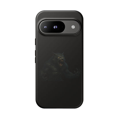 Dark werewolf monster graphic phone case by Printify, featuring a tough protective design for smartphones.