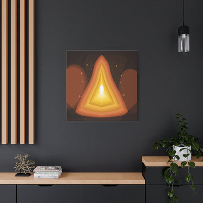 Concentric Fire Furnace Cross-Section Matte Canvas