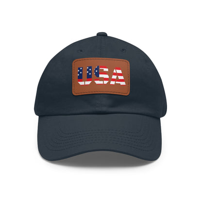 Dad Hat with USA Leather Patch - TRV