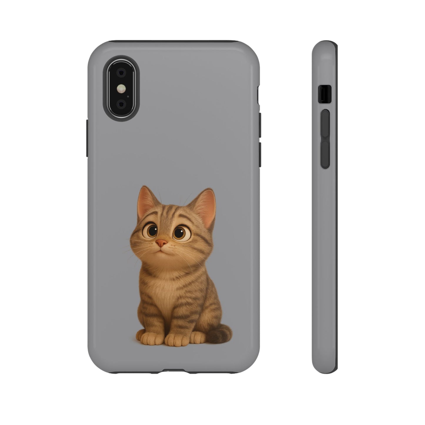 Cute Cat Phone Case, Kawaii Pet Accessory, Gift for Cat Lovers, Animal Phone Cover for Kids, Unique Kitty Design, Birthdays, Holidays - TRV