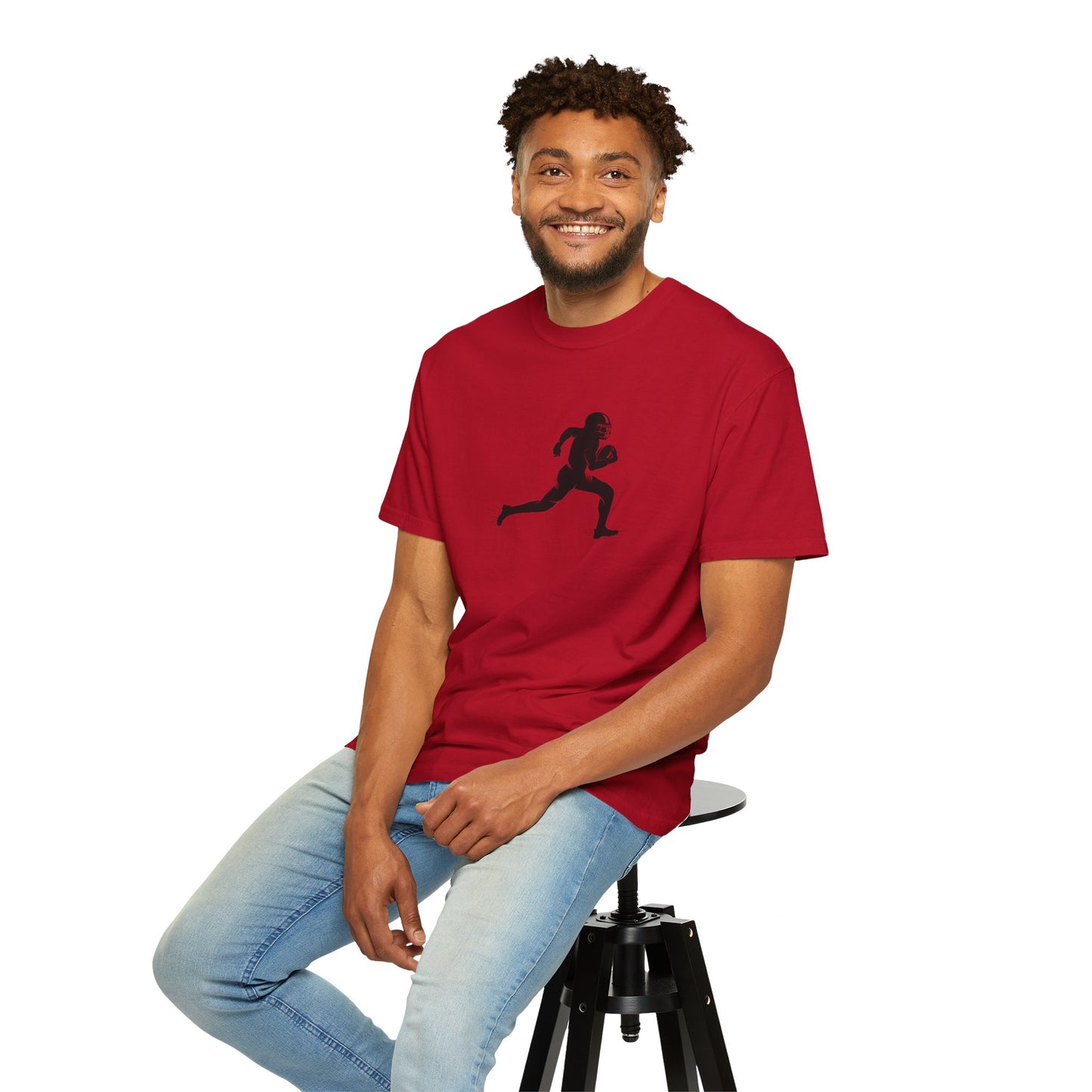 Football Player Graphic Unisex T-Shirt, Casual Sports Tee, Gift for Athletes, Workout Shirt, Everyday Wear, Unique Running Apparel