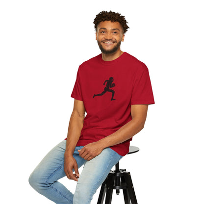 Football Player Graphic Unisex T-Shirt, Casual Sports Tee, Gift for Athletes, Workout Shirt, Everyday Wear, Unique Running Apparel
