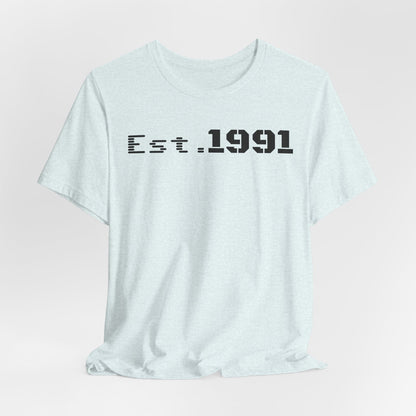 Unisex Vintage Est. 1991 Tee - Perfect Gift for Birthdays, Anniversaries, Throwback Fashion, Casual Wear, Milestone Celebrations