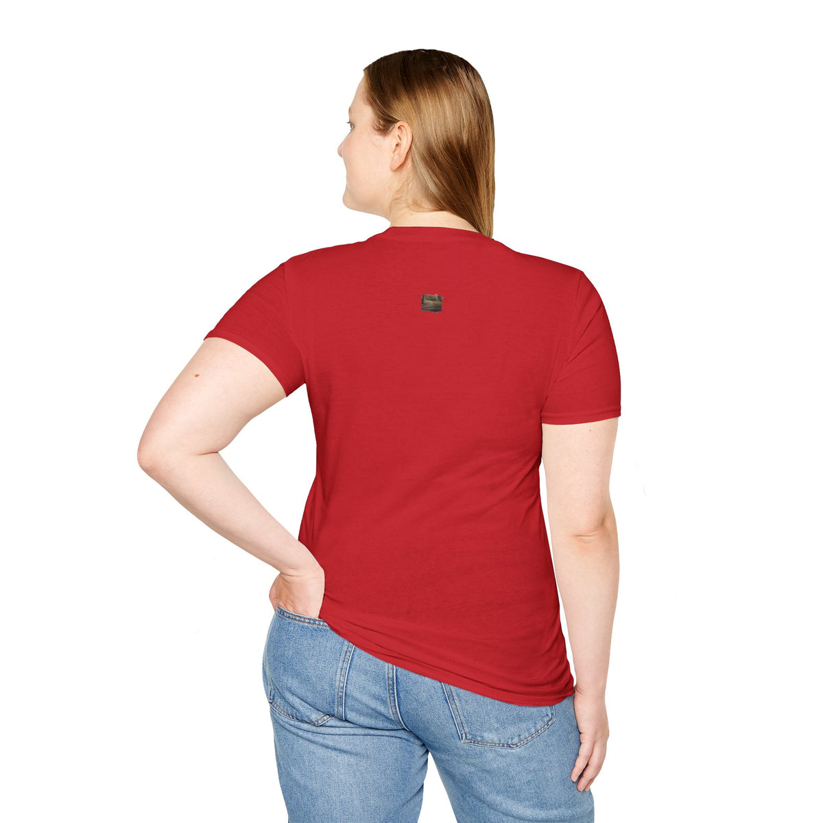 Vintage forest landscape T-shirt by Printify featuring a nature pathway design, showcasing lush greenery and scenic woodland imagery.