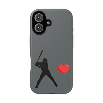 Printify Baseball Love phone case featuring a sports-themed design, perfect for baseball fans and sports lovers.