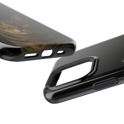 Magnetic Impact-Resistant Phone Case — Realistic Tabby Cat Portrait