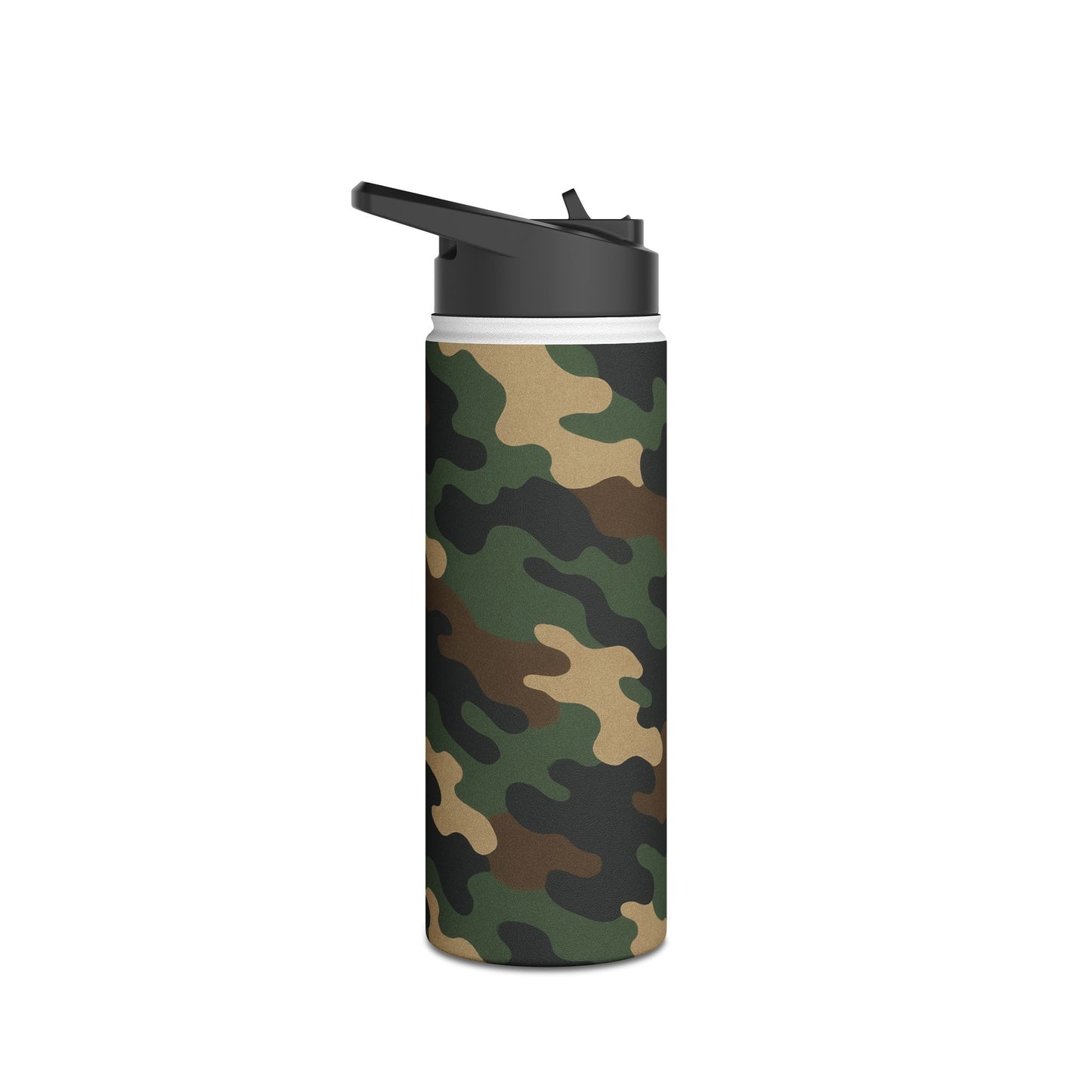 Camo Stainless Steel Water Bottle — Insulated Outdoor Bottle