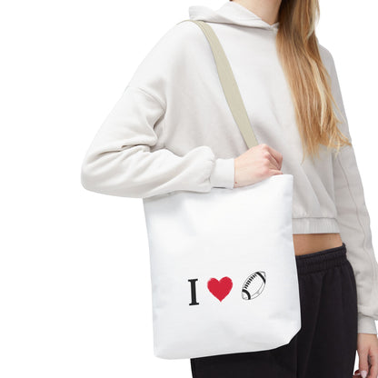 Football Lover's Tote Bag - Perfect for Game Day, Sports Events, Gifts for Fans, Eco-Friendly Carryall, Personal Use, Travel Bag - TRV