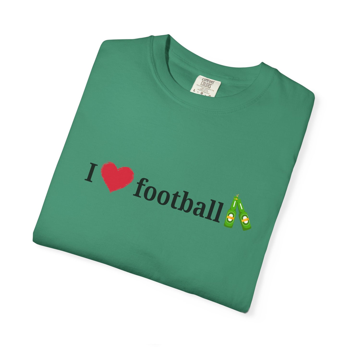 Unisex Football Love Tee - Casual Cotton T-Shirt, Gift for Sports Fans, Comfortable Daily Wear, Perfect for Game Days, Fun Summer Outfits - TRV