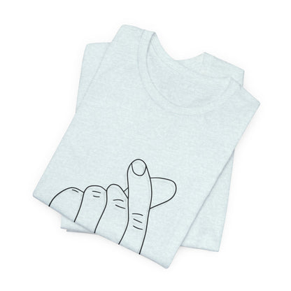 Minimalist Hand Sign Unisex Tee | Casual Everyday Wear | Perfect for Gift Givers