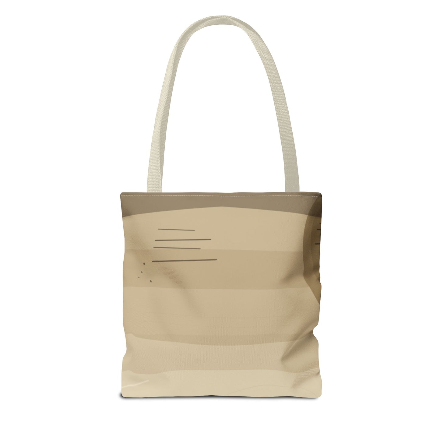 Abstract Neutral Waves Tote Bag | Geometric Circle Pattern