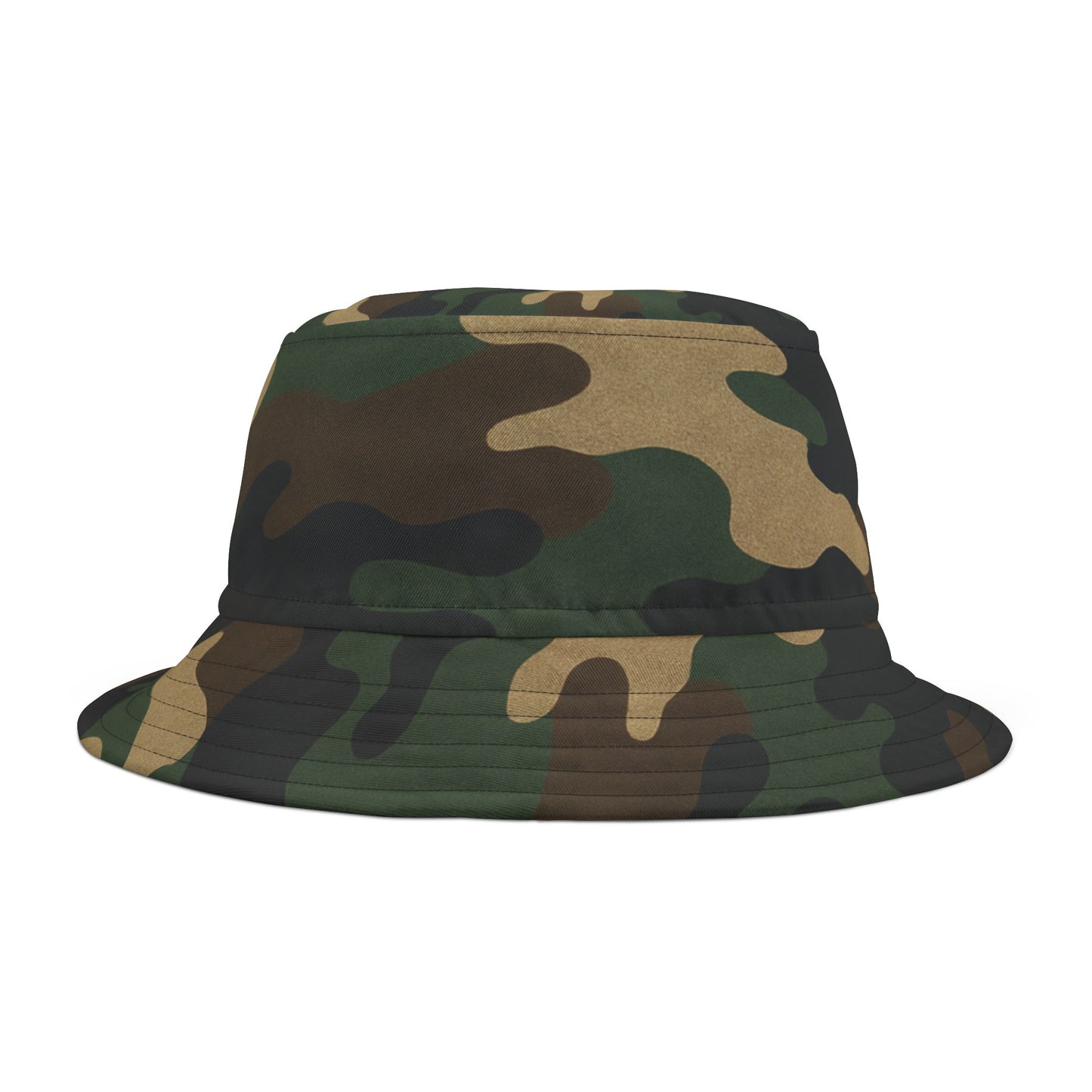 Camouflage Bucket Hat - Trendy AOP Headwear, Summer Fashion Accessory, Outdoor Adventure Cap, Unique Gift for Him/Her, Stylish Festival Hat - TRV