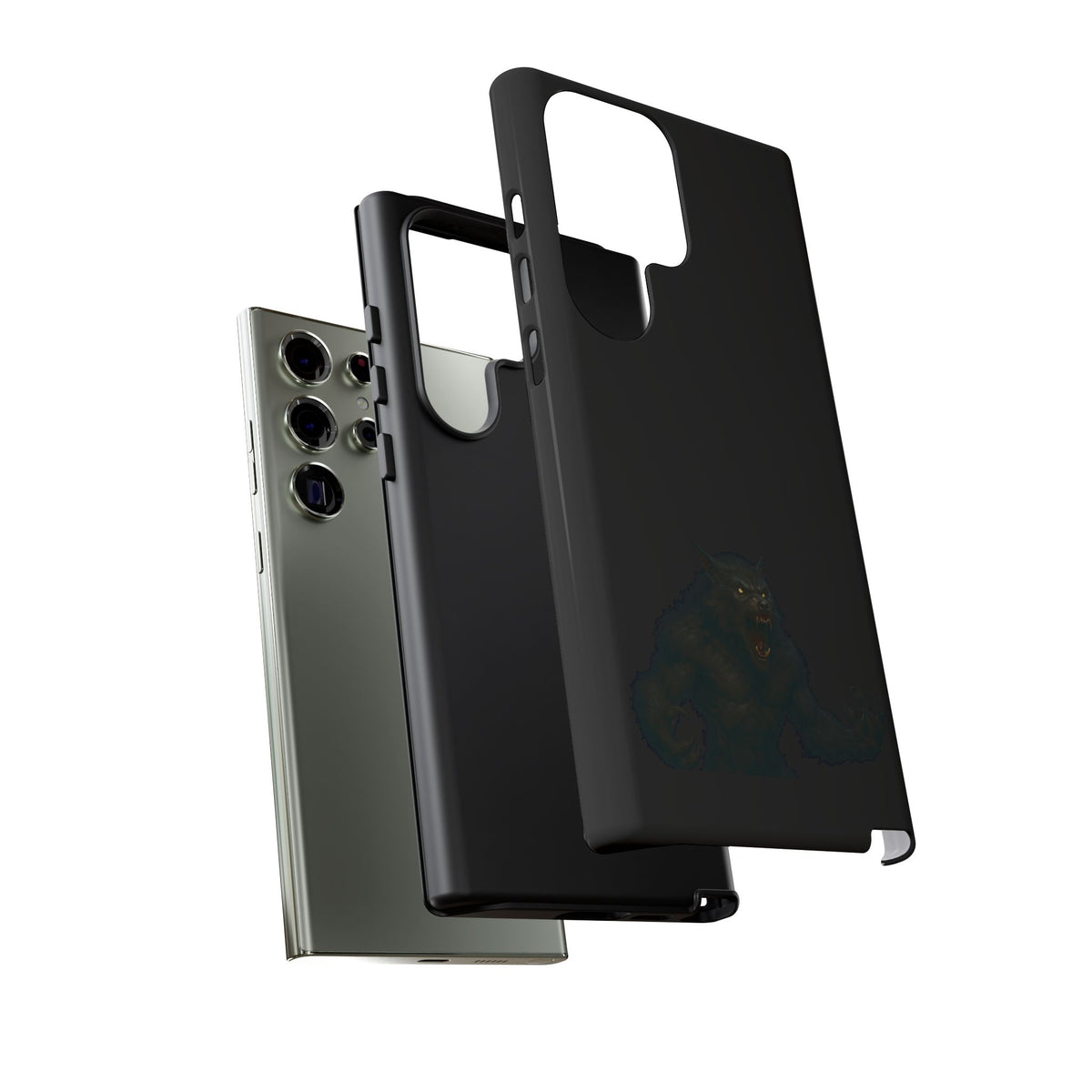 Werewolf Phone Case, dark monster graphic tough protective case - view 128