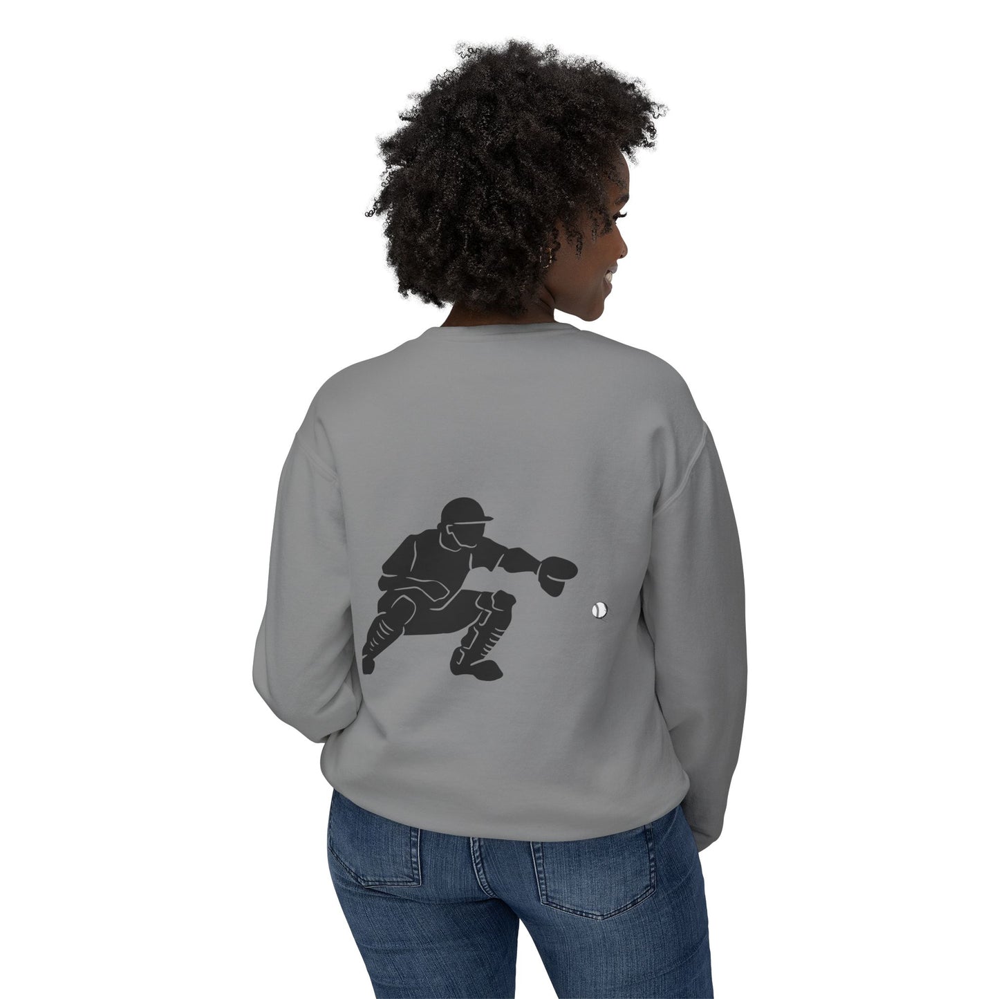 Baseball Catcher Unisex Sports Crewneck Sweatshirt - Perfect for Athletes & Casual Wear, Great for Game Days, Birthdays, Apparel for Fans