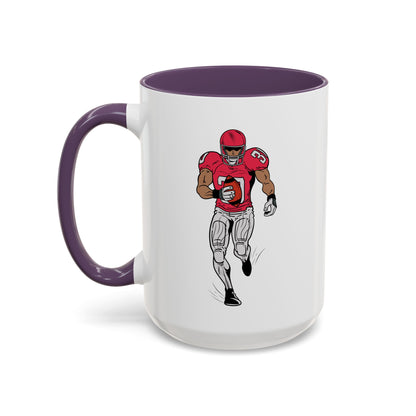 Football Player Coffee Mug, Sports Fan Gift, Motivational Coffee Cup, Game Day Mug, Unique Sports Merchandise
