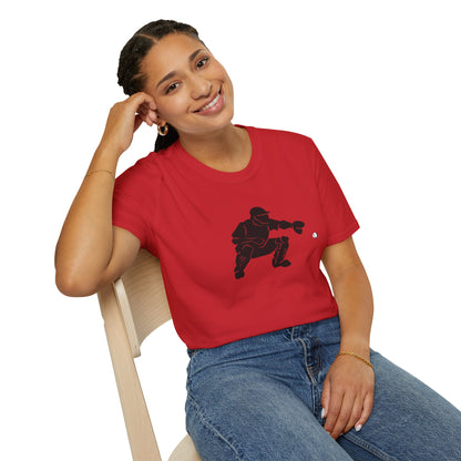 Baseball Catcher Unisex Softstyle T-Shirt, Sports Apparel, Gift for Athletes, Workout Gear, Casual Wear, Special Occasions