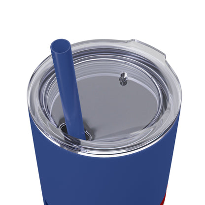 Skinny Tumbler — USA Flag 20oz Straw Tumbler (Patriotic Travel Cup)