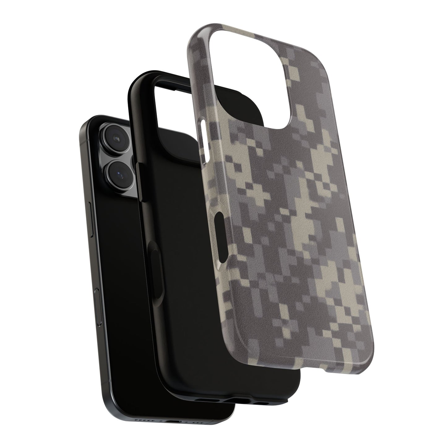 Rugged digital camouflage phone case by Printify, durable protective cover with tough digital camo design for smartphones.