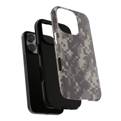 Rugged digital camouflage phone case by Printify, durable protective cover with tough digital camo design for smartphones.