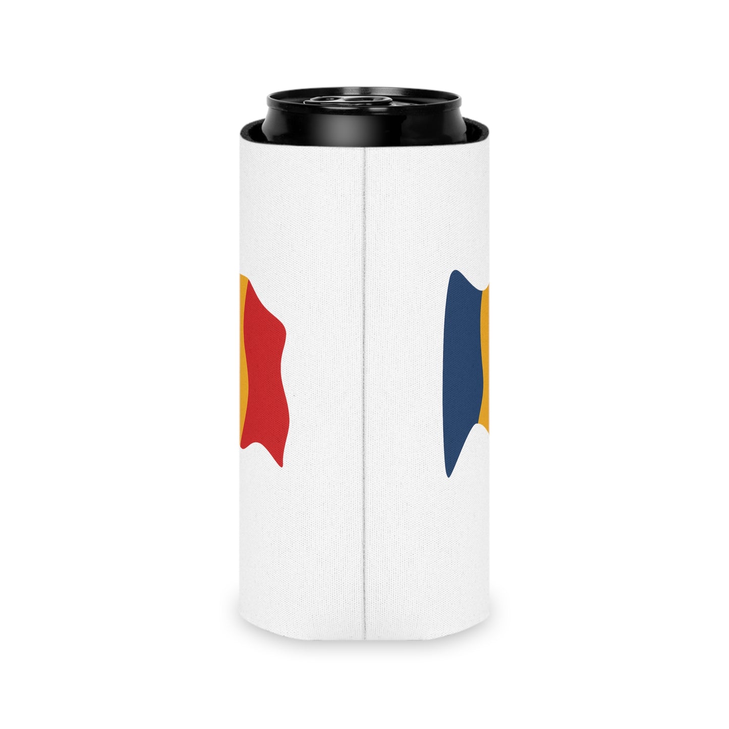Romania Flag Can Cooler - Fun Drink Insulator, Perfect for Parties, BBQs, Sporting Events, Patriotic Celebrations, Golf Outings - TRV