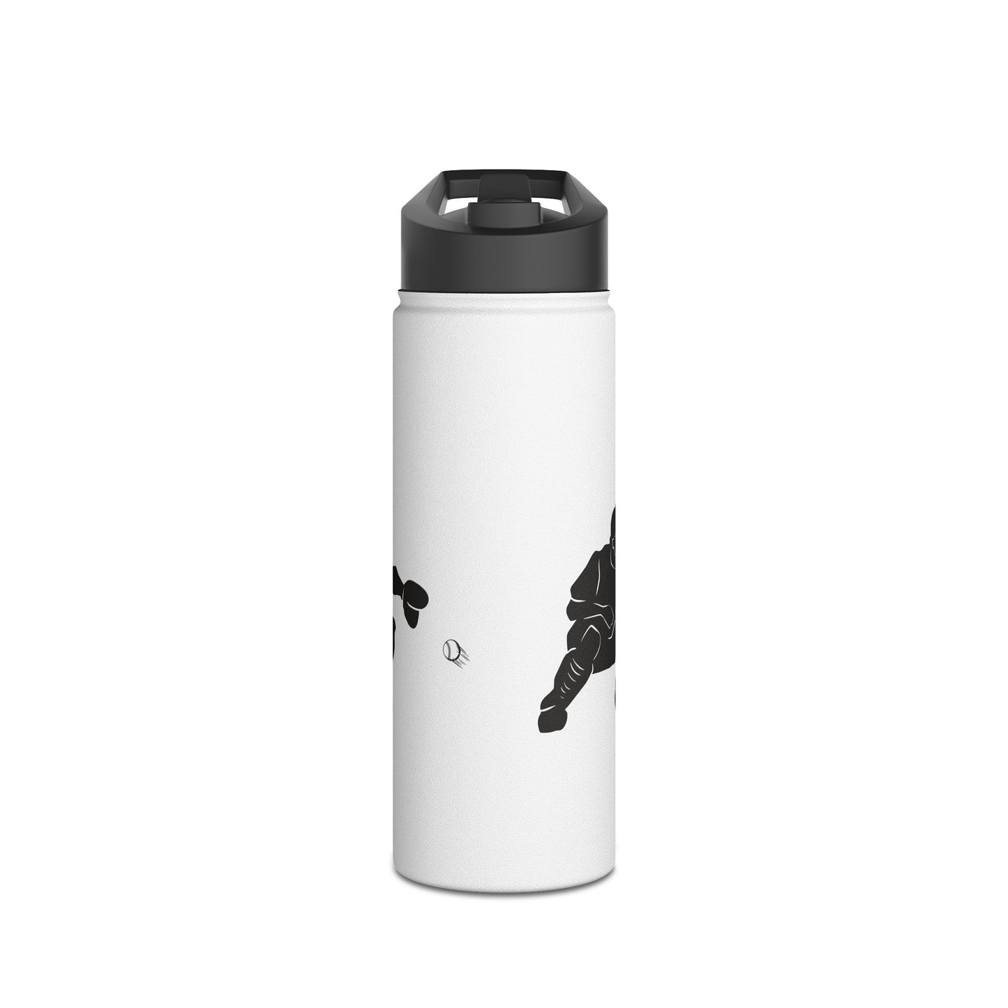 Soccer Player Stainless Steel Water Bottle — Sports Bottle for Athletes & Fans