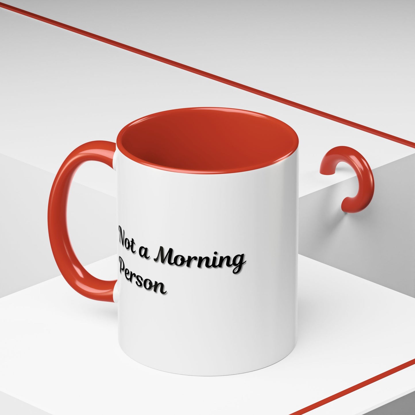 Not a Morning Person Coffee Mug - Funny Accent Mug for Coffee Lovers, 11/15oz