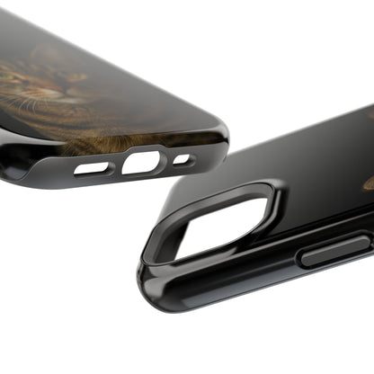 Magnetic Impact-Resistant Phone Case — Realistic Tabby Cat Portrait