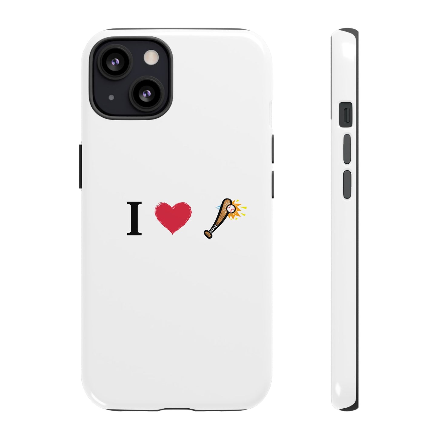 I Love Baseball Vibe Phone Case - Tough Cases for Sports Lovers, Gifts for Athletes, Fun Accessories, iPhone and Android Compatible - TRV
