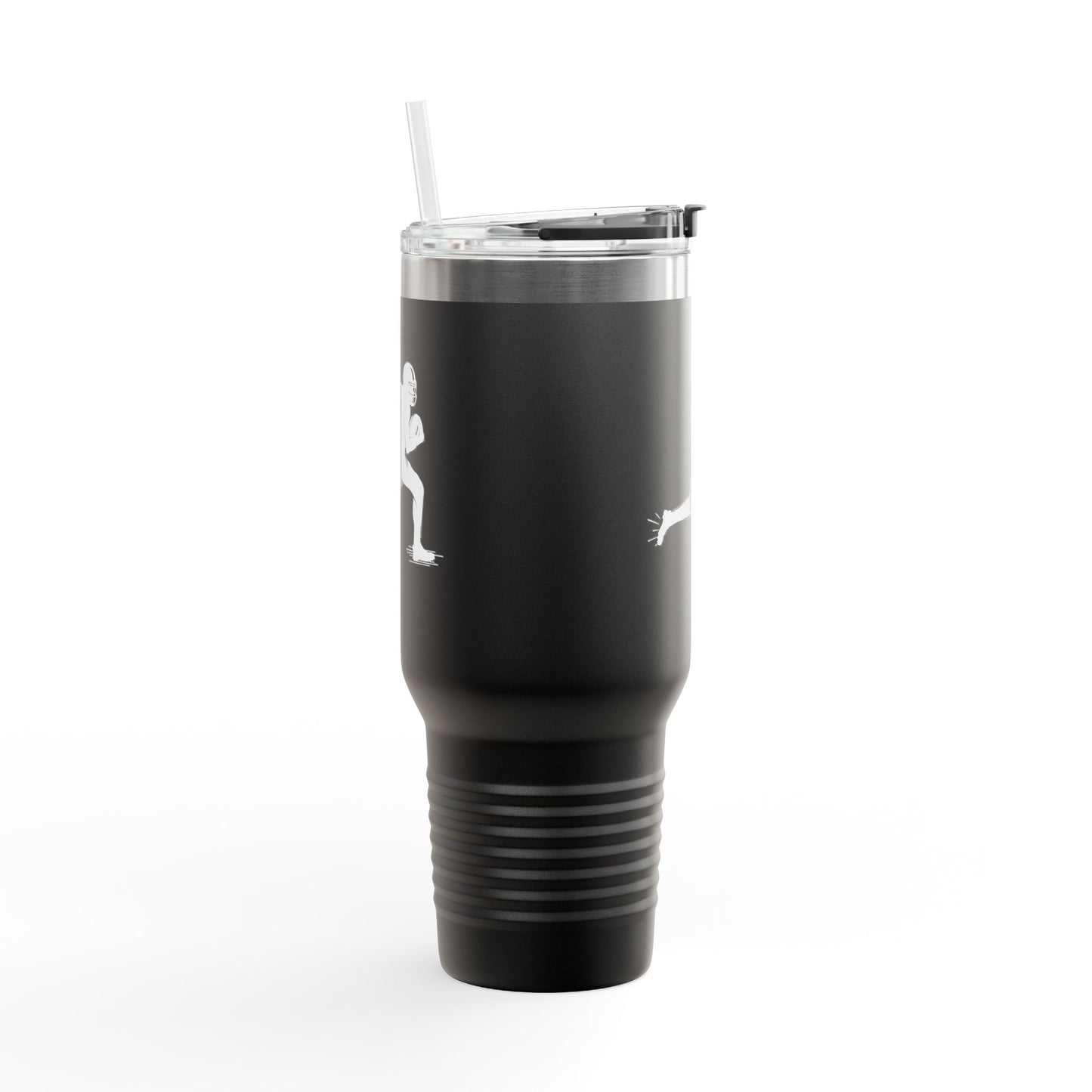 Football Player Coffee Tumbler, Insulated Travel Mug for Active Lifestyles, Sporty Drinkware for On-the-Go, Perfect Gift for Athletes