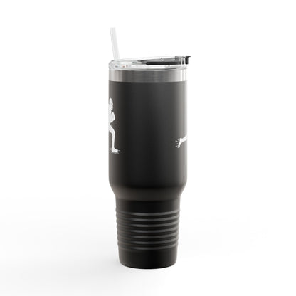 Football Player Coffee Tumbler, Insulated Travel Mug for Active Lifestyles, Sporty Drinkware for On-the-Go, Perfect Gift for Athletes