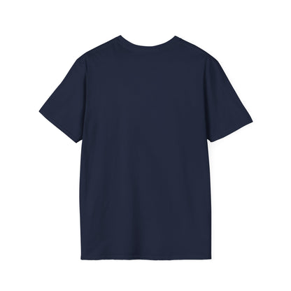 Funny alien graphic T-shirt from Printify featuring a sci-fi themed UFO design on a casual black tee.