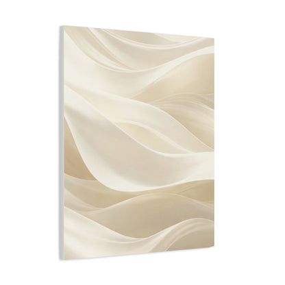 Neutral Abstract Wave Art Matte Canvas