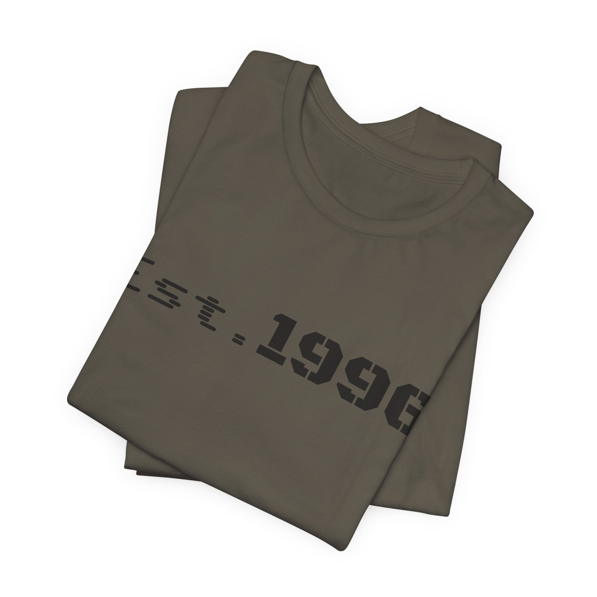 Vintage Est. 1996 T-shirt by Printify featuring a classic design, perfect as a birthday gift for someone born in 1996.