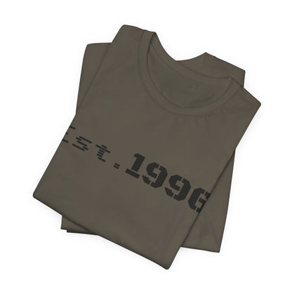 Vintage Est. 1996 T-shirt by Printify featuring a classic design, perfect as a birthday gift for someone born in 1996.