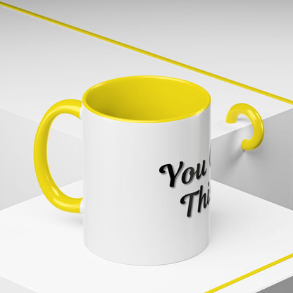 Inspirational Accent Coffee Mug - "You Got This!" - Perfect for Motivation & Gifts - TRV