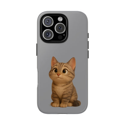 Cute Cat Phone Case, Kawaii Pet Accessory, Gift for Cat Lovers, Animal Phone Cover for Kids, Unique Kitty Design, Birthdays, Holidays - TRV