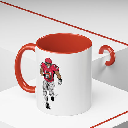 Football Player Coffee Mug, Sports Fan Gift, Motivational Coffee Cup, Game Day Mug, Unique Sports Merchandise