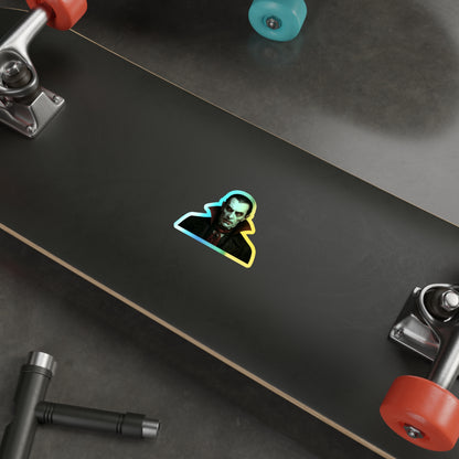 Holographic Dracula Stickers, Die-cut Stickers for Halloween, Skateboard Stickers, Vinyl Stickers, Cool Decorative Stickers