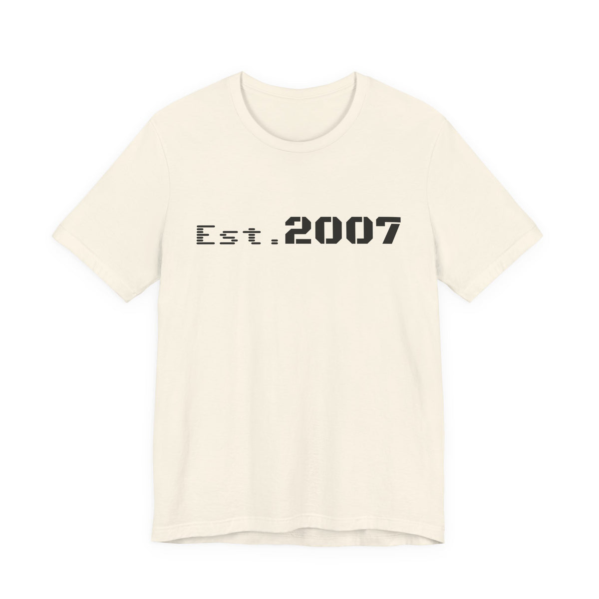 Vintage-style Printify Est. 2007 T-shirt featuring a classic design with the established year and casual fit.