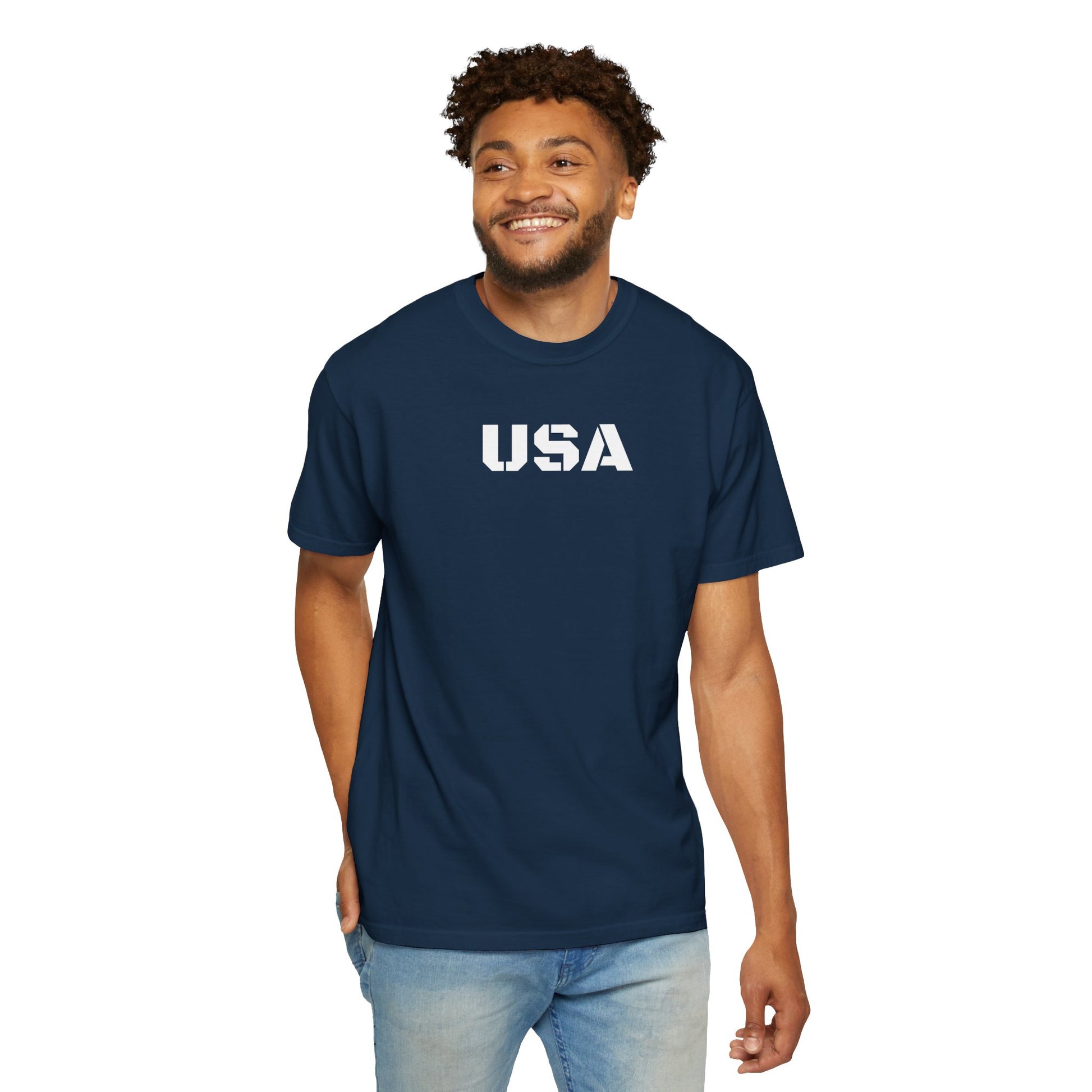 USA Vintage Unisex T-Shirt, Soft Cotton Tee, Casual Wear, Gifts for Her & Him, Summer Essentials, Independence Day Apparel - TRV