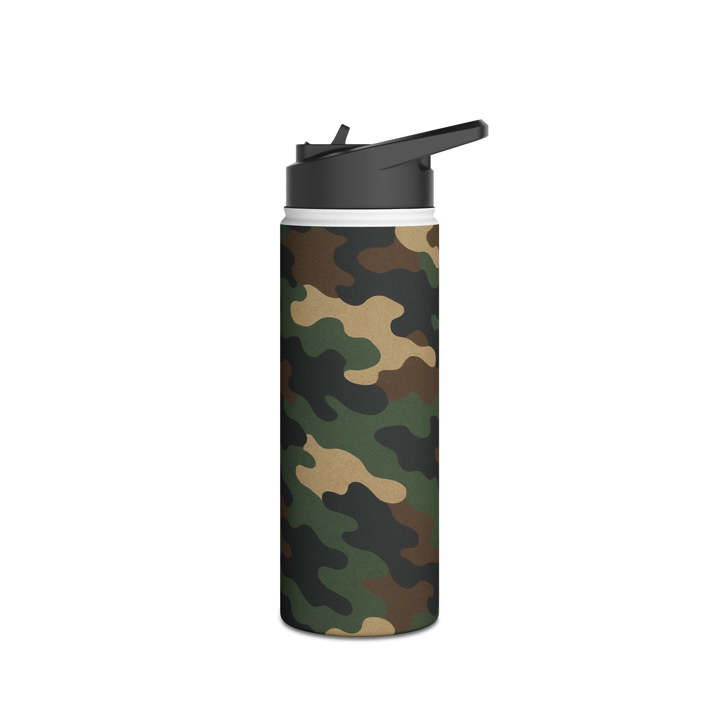 Camo Stainless Steel Water Bottle — Insulated Outdoor Bottle