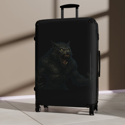 Werewolf Travel Suitcase – Dark Howl Luggage for Gothic & Horror Fans