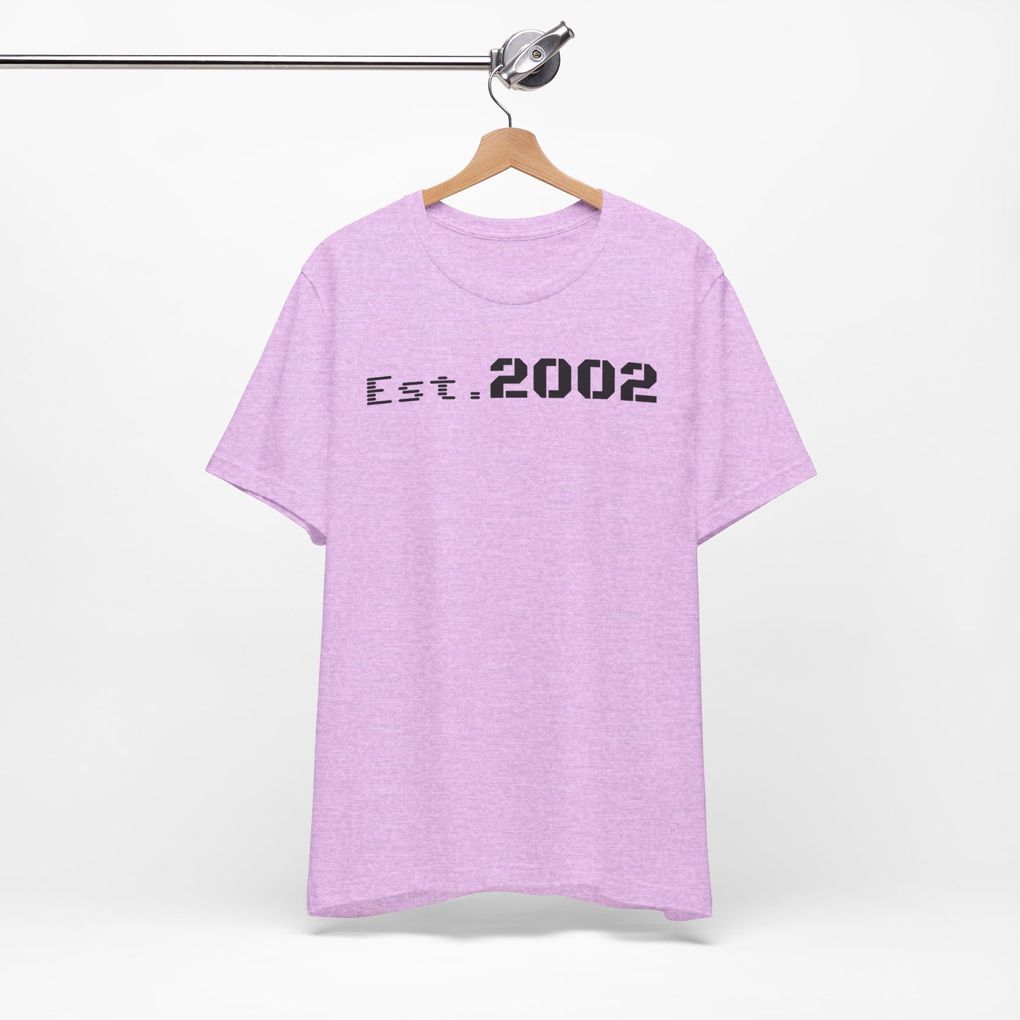 Established 2002 Unisex Tee, Vintage Style T-Shirt, Year Established Shirt, Retro Graphic Tee, Customizable Gift Idea
