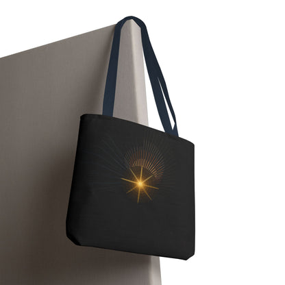 Radiant Starburst Tote Bag | Golden Light Celestial Design - TRV