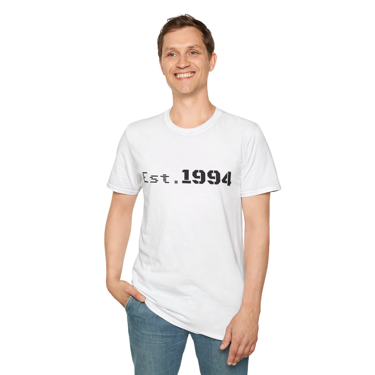 Vintage 1994 Est. graphic T-shirt by Printify, featuring retro design and bold text on a classic cotton tee.