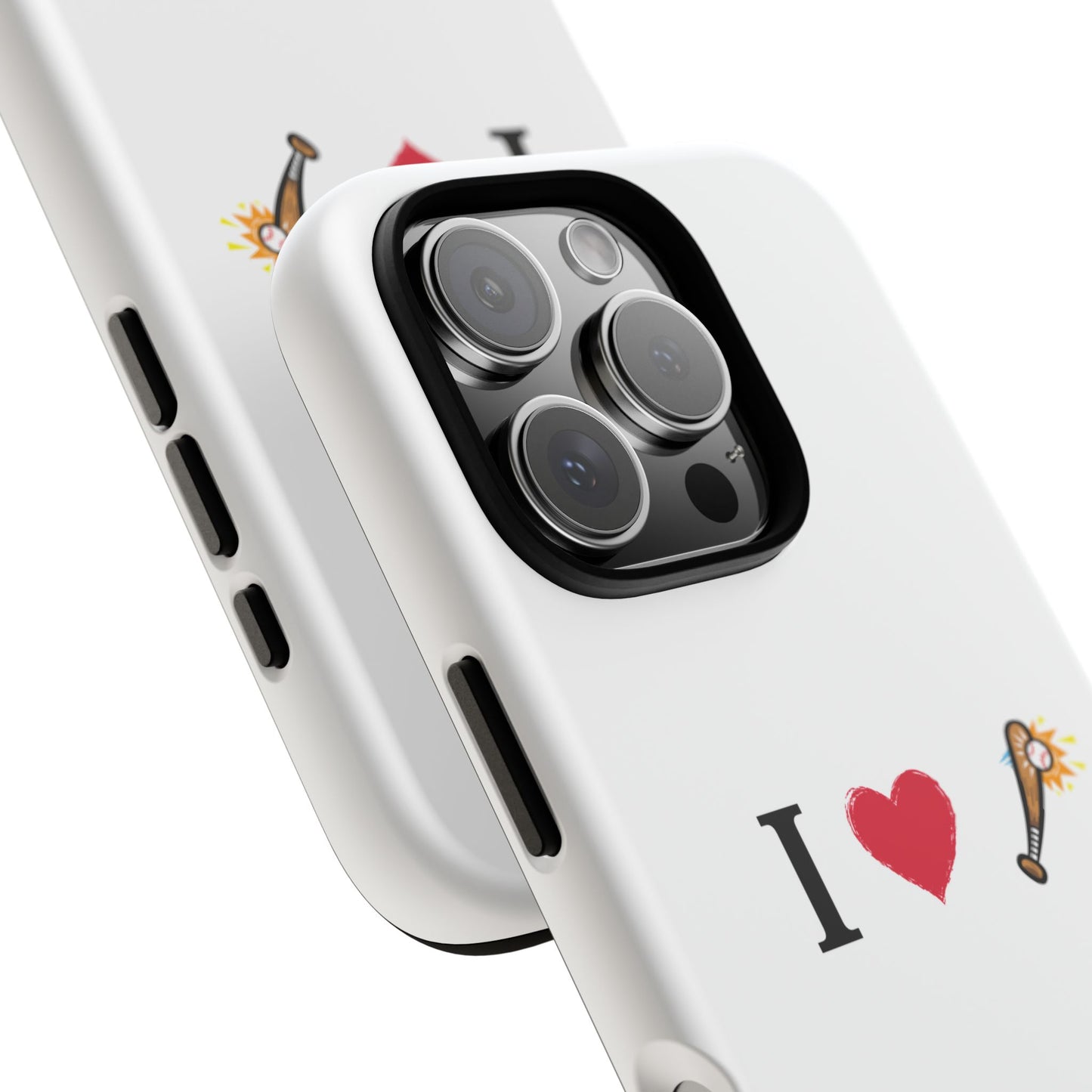 I Love Baseball Vibe Phone Case - Tough Cases for Sports Lovers, Gifts for Athletes, Fun Accessories, iPhone and Android Compatible - TRV