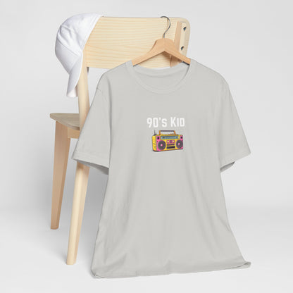 Retro Boombox Tee — 90s Kid Graphic T-Shirt