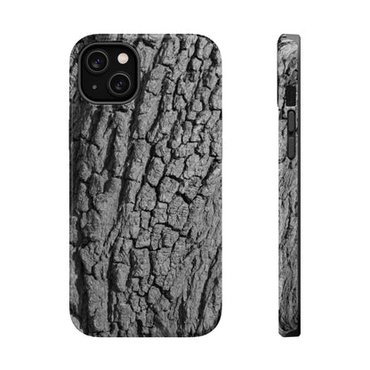 Bark texture phone case, matte finish option