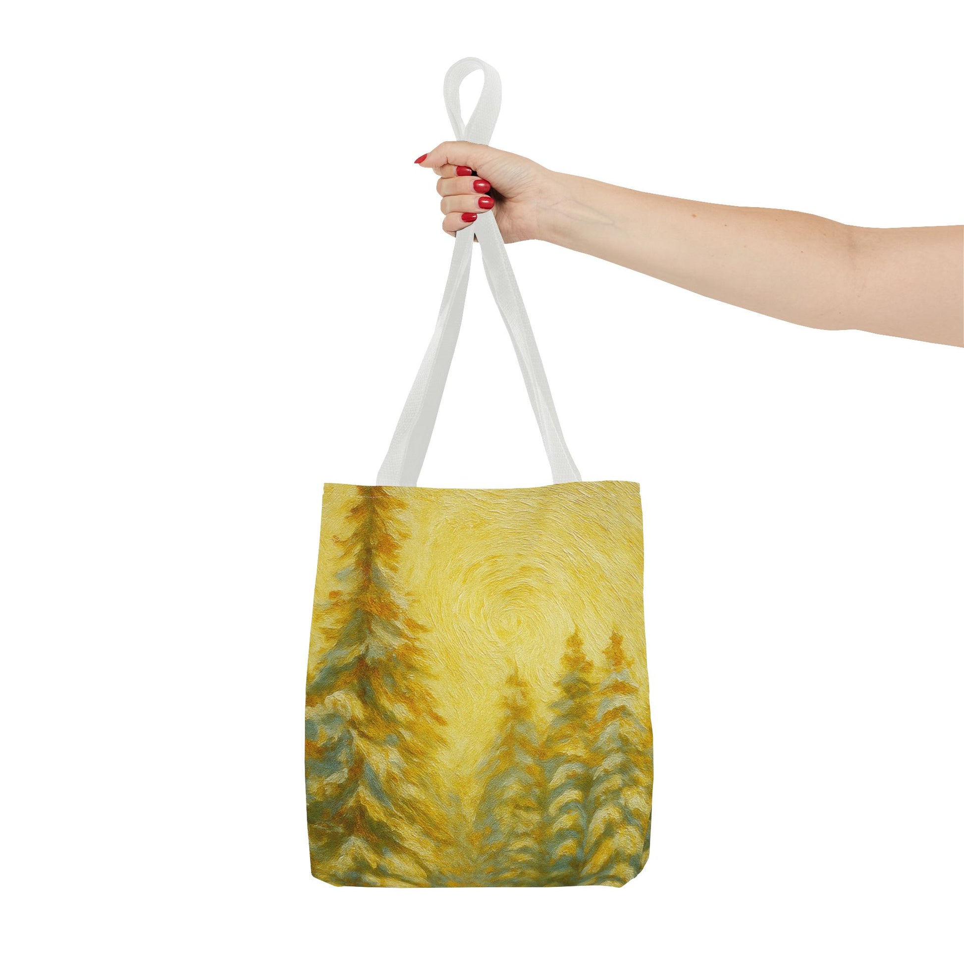 Eco-friendly canvas tote bag with artistic abstract design, perfect for beach or everyday use, by Printify.